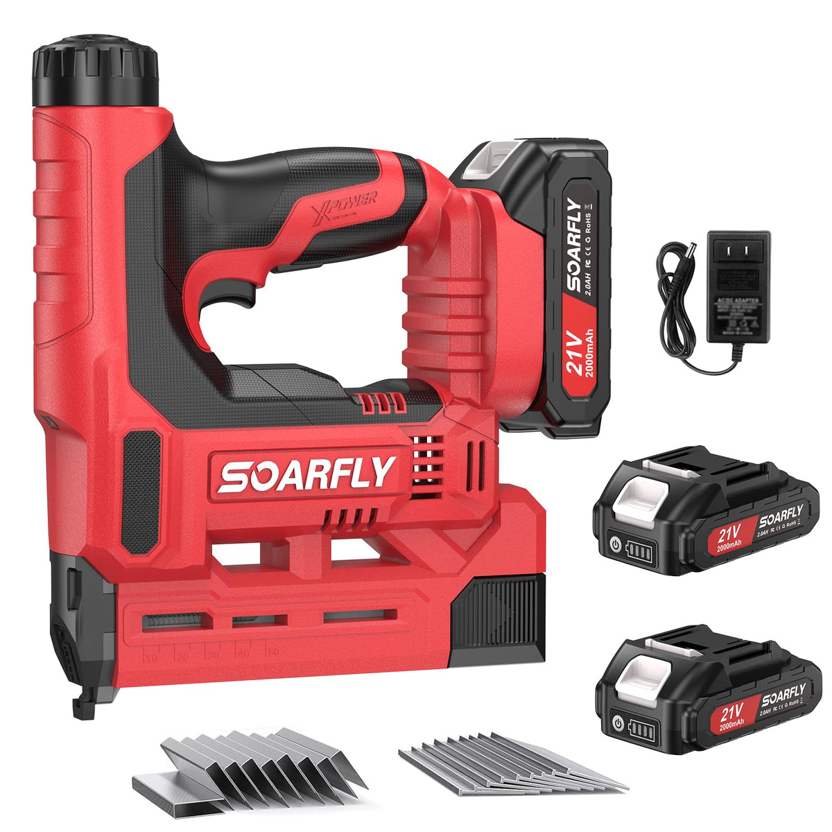 18 Gauge 2-in-1 Cordless Brad Nailer Stapler F26577