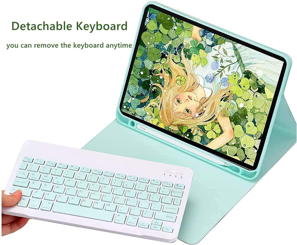 Teal Detachable Magnetic Keyboard Case with S Pen Holder K839