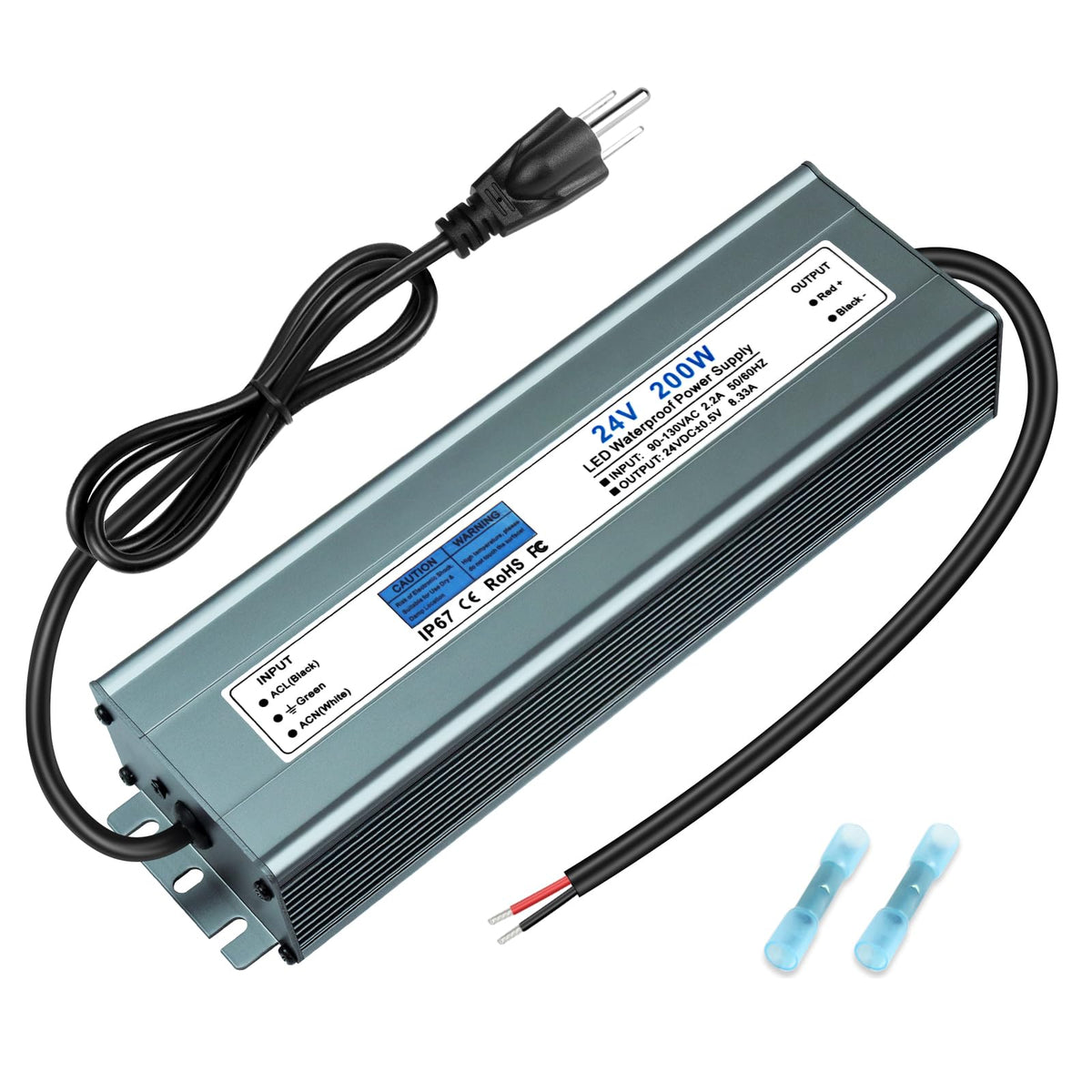 24V 200W IP67 Waterproof LED Power Supply V6613