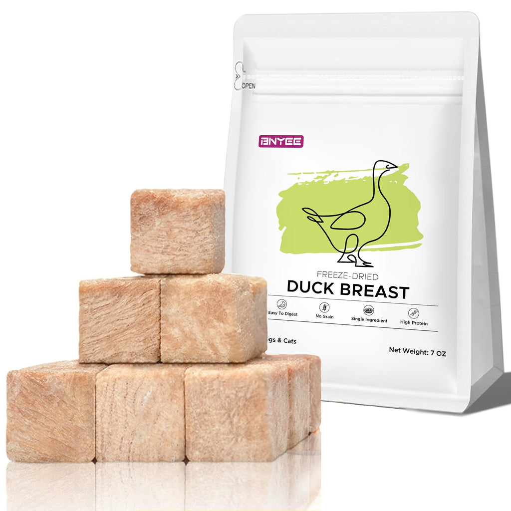 7 OZ Freeze Dried Duck Breast Dog Cat Treats L714