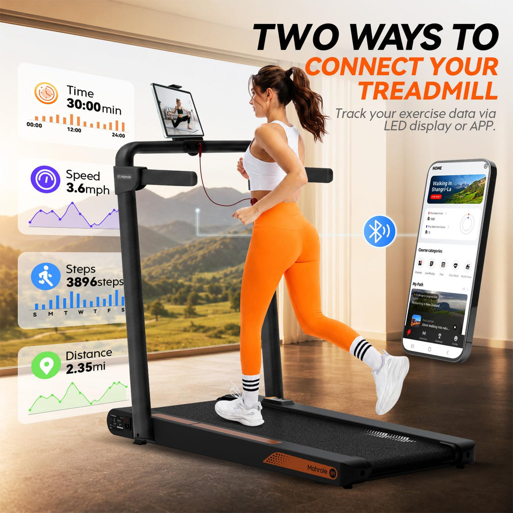 Foldable Treadmill with Vibration Plate G767548