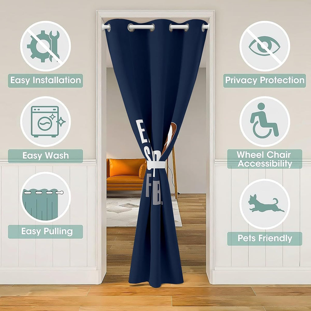 Football Doorway Curtain 34"x80" 1 Panel U47633
