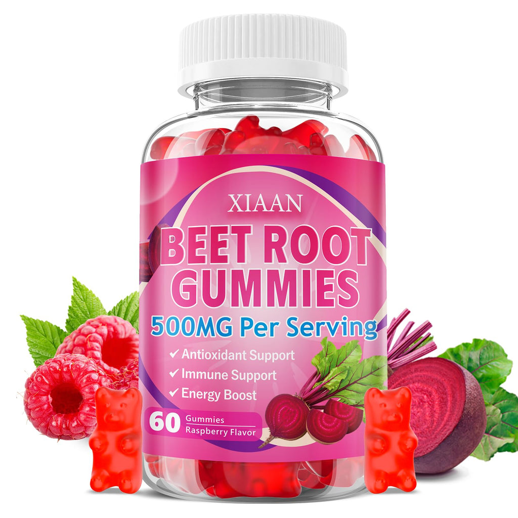 Sugar-Free Vegan Beet Root Gummies 60 Count X30581
