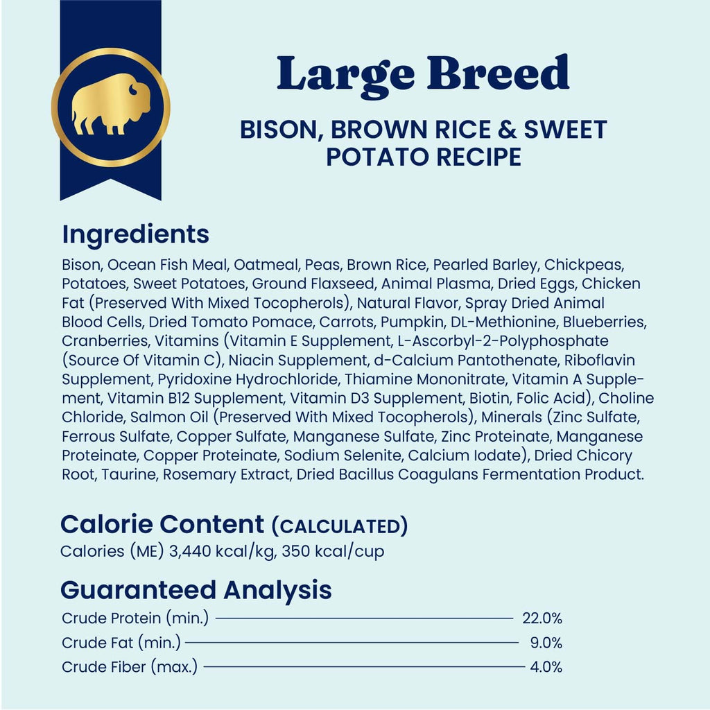 Solid Gold Bison Dry Dog Food 22LB Z730014