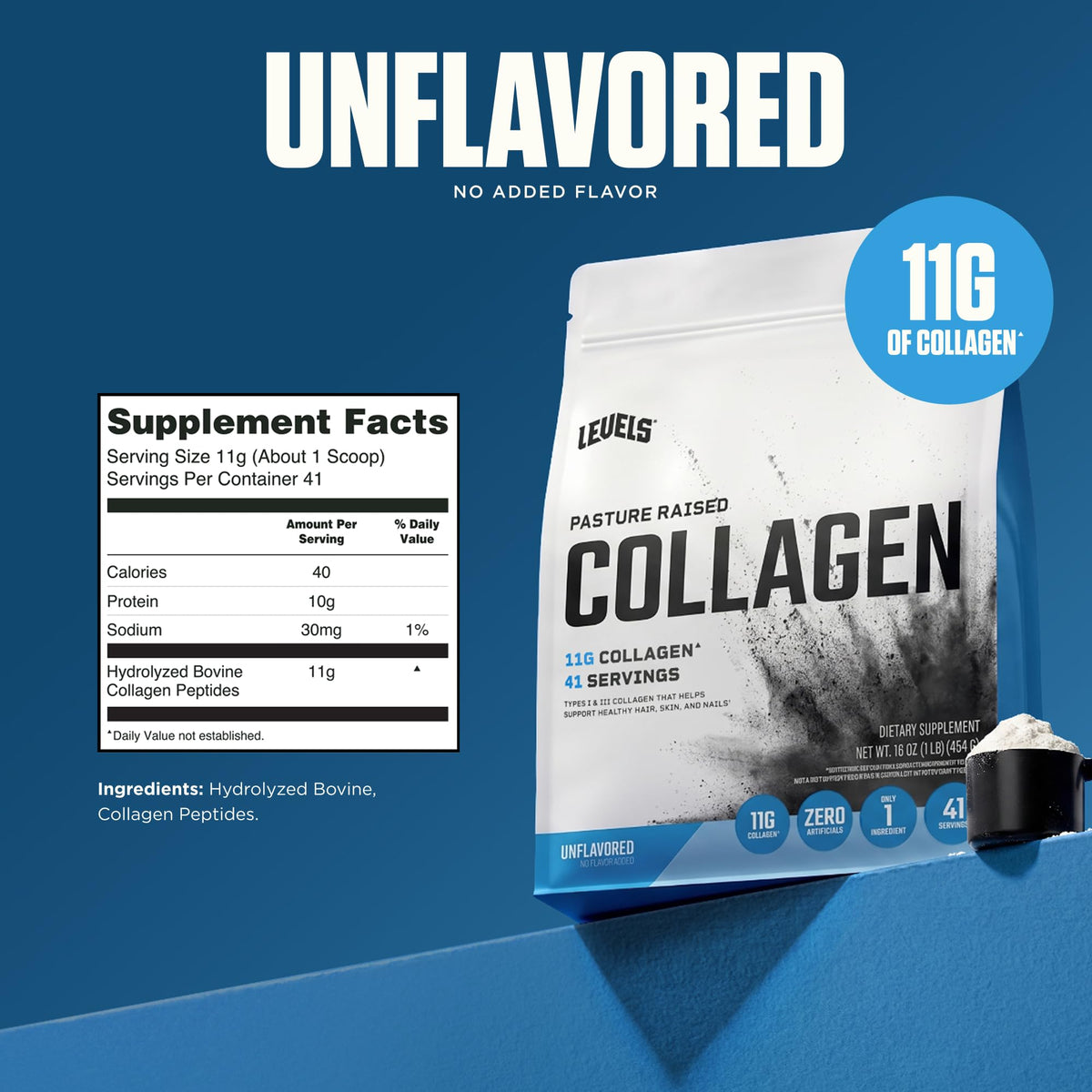 Collagen Peptides Unflavored 1LB P3312