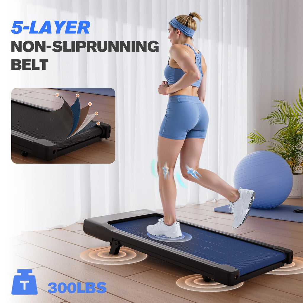 Walking Pad with Incline, 2.5 HP Under Desk Treadmill, 300 lbs Capacity Y511299