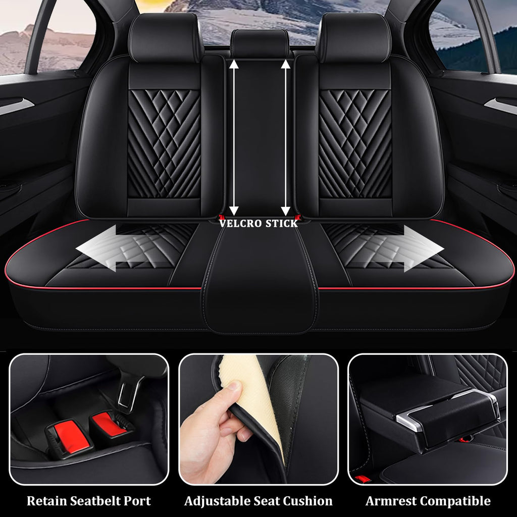 Waterproof Nappa Leather Full Set Car Seat Covers X626