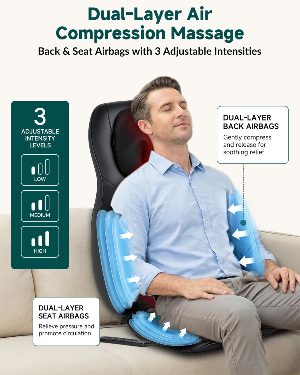 Neck and Back Massager with Heat E25989
