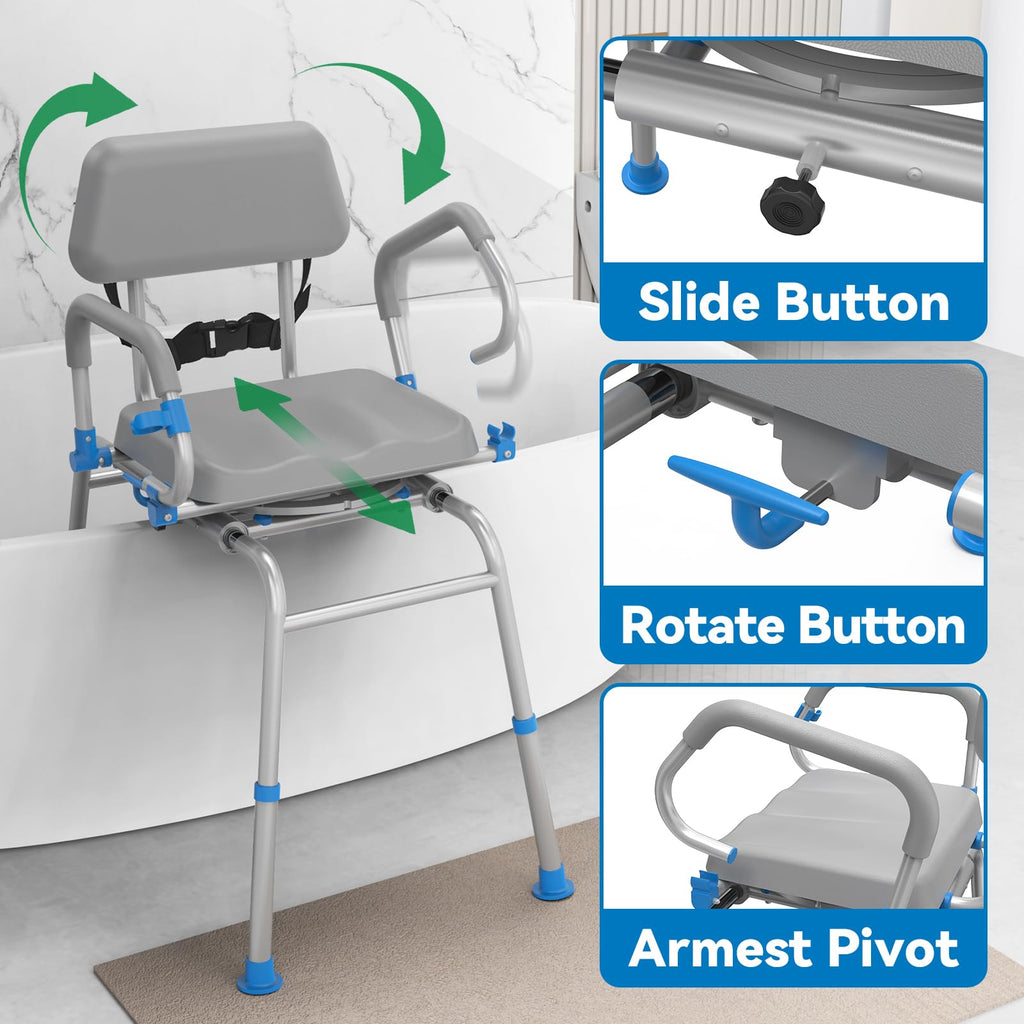 Sliding Shower Chair Tub Transfer Bench F14520