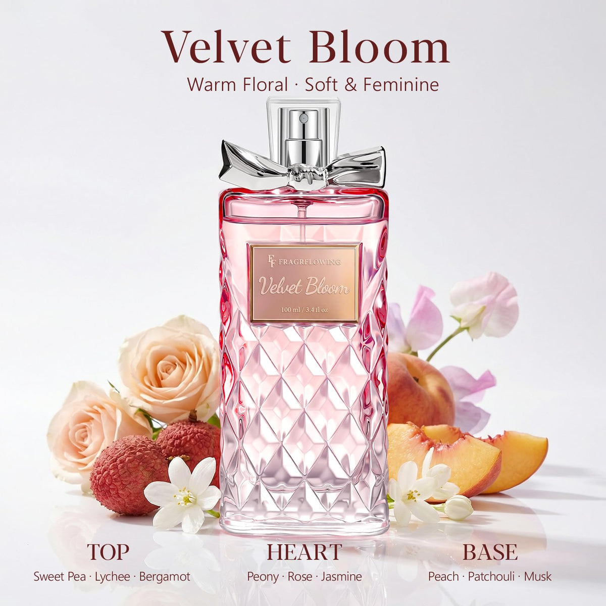 Alcohol-Free Long-Lasting Floral Perfume 3.4 fl oz Q621666