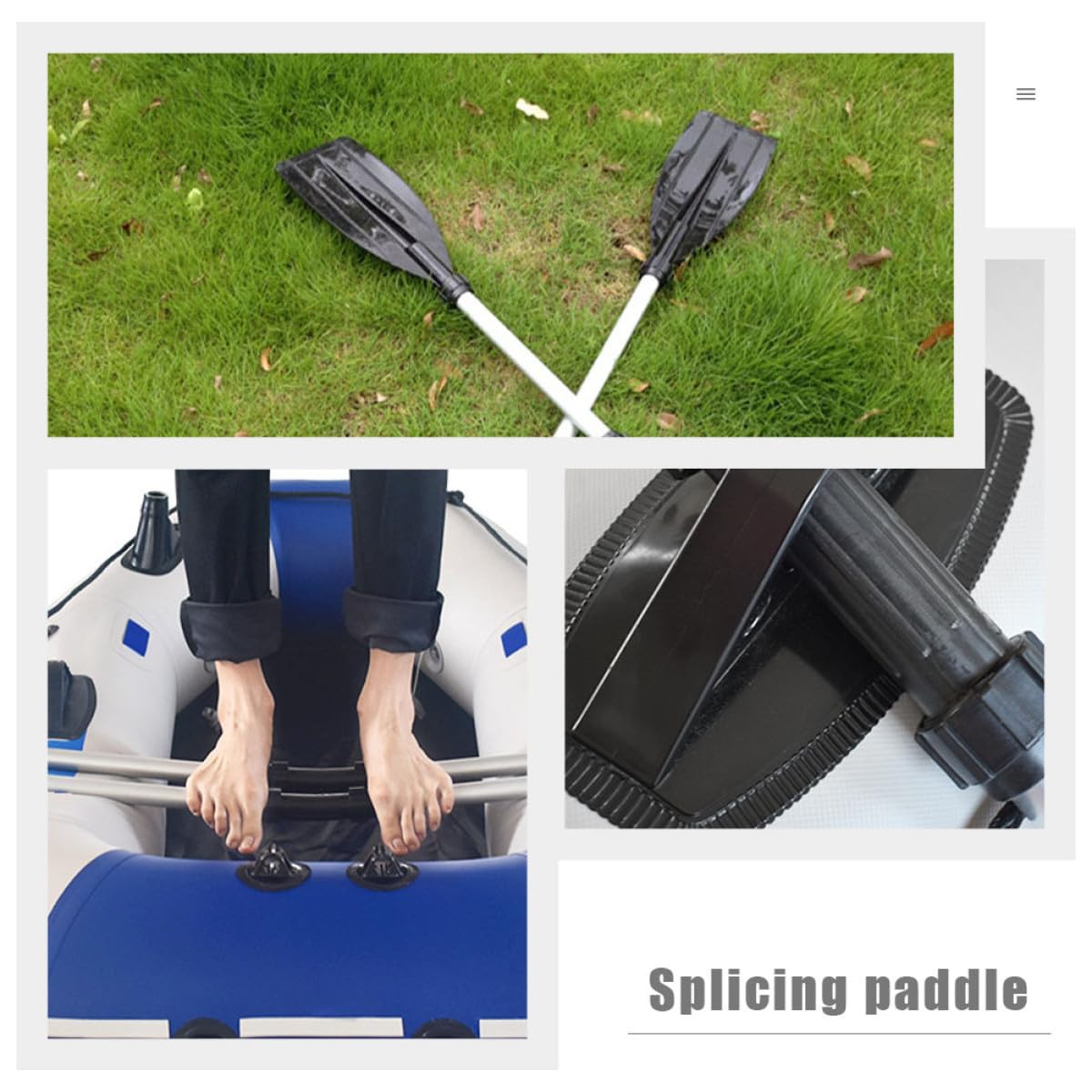 2pcs Portable Telescopic Aluminum Alloy Kayak Paddle T115