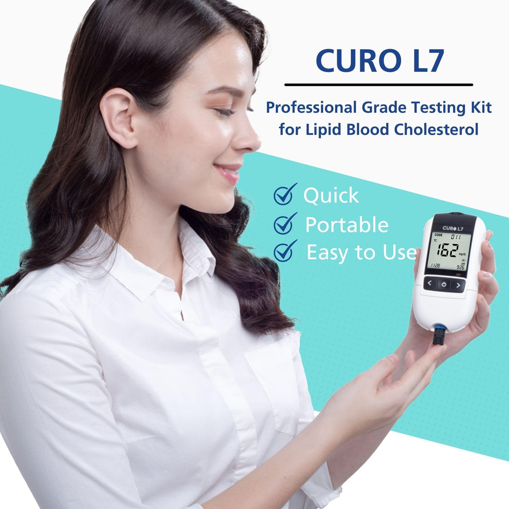 Blood Cholesterol Testing Kit with Test Strips and Lancets H32521