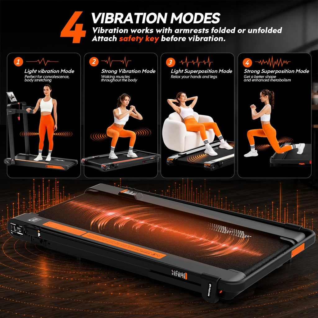 Foldable Treadmill with Vibration Plate G767548