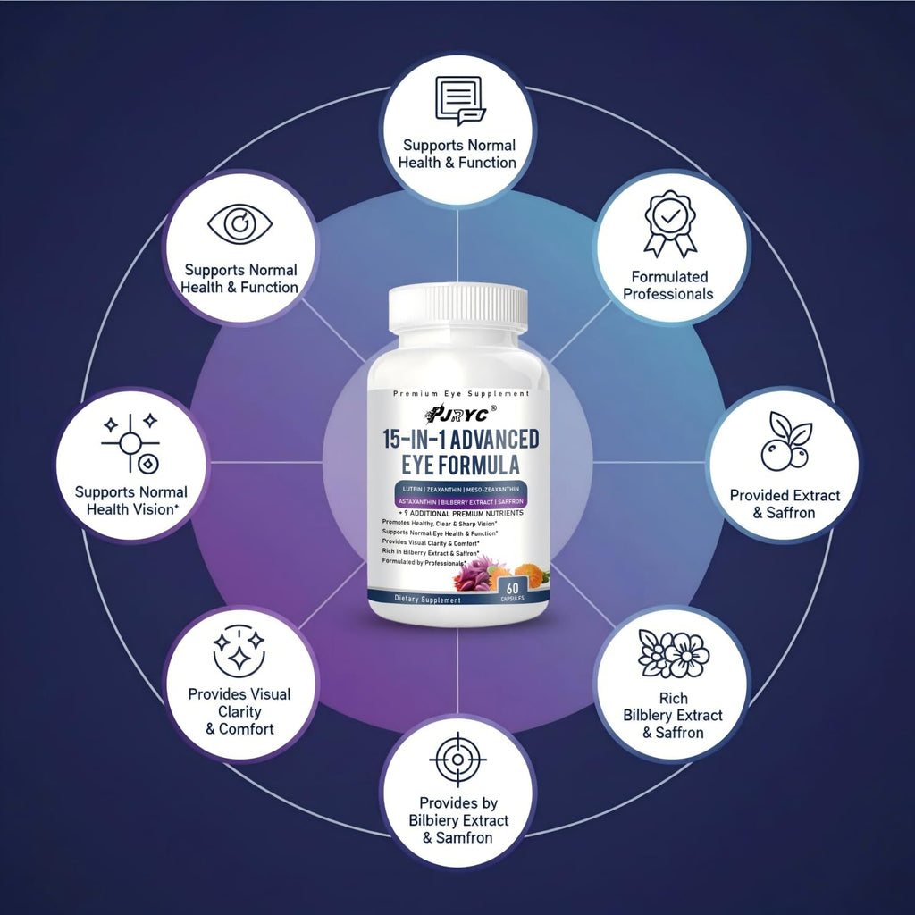 15 in 1 Eye Formula with Lutein 120 Capsules Y643