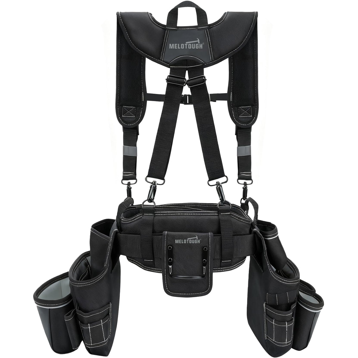 Carpenters Tool Belt with Suspenders 27 Pockets H109746