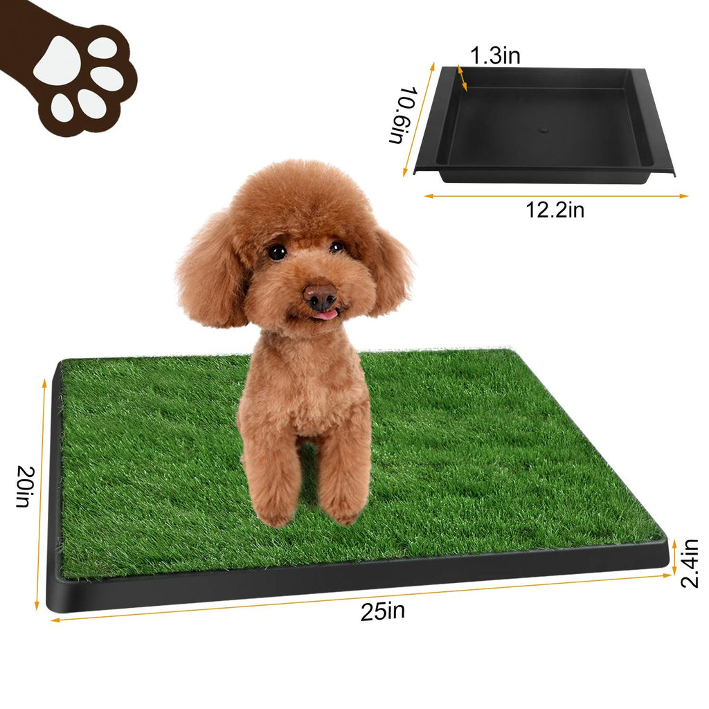 Dog Grass Pad with Tray 25”x 20” Artificial Grass S7999