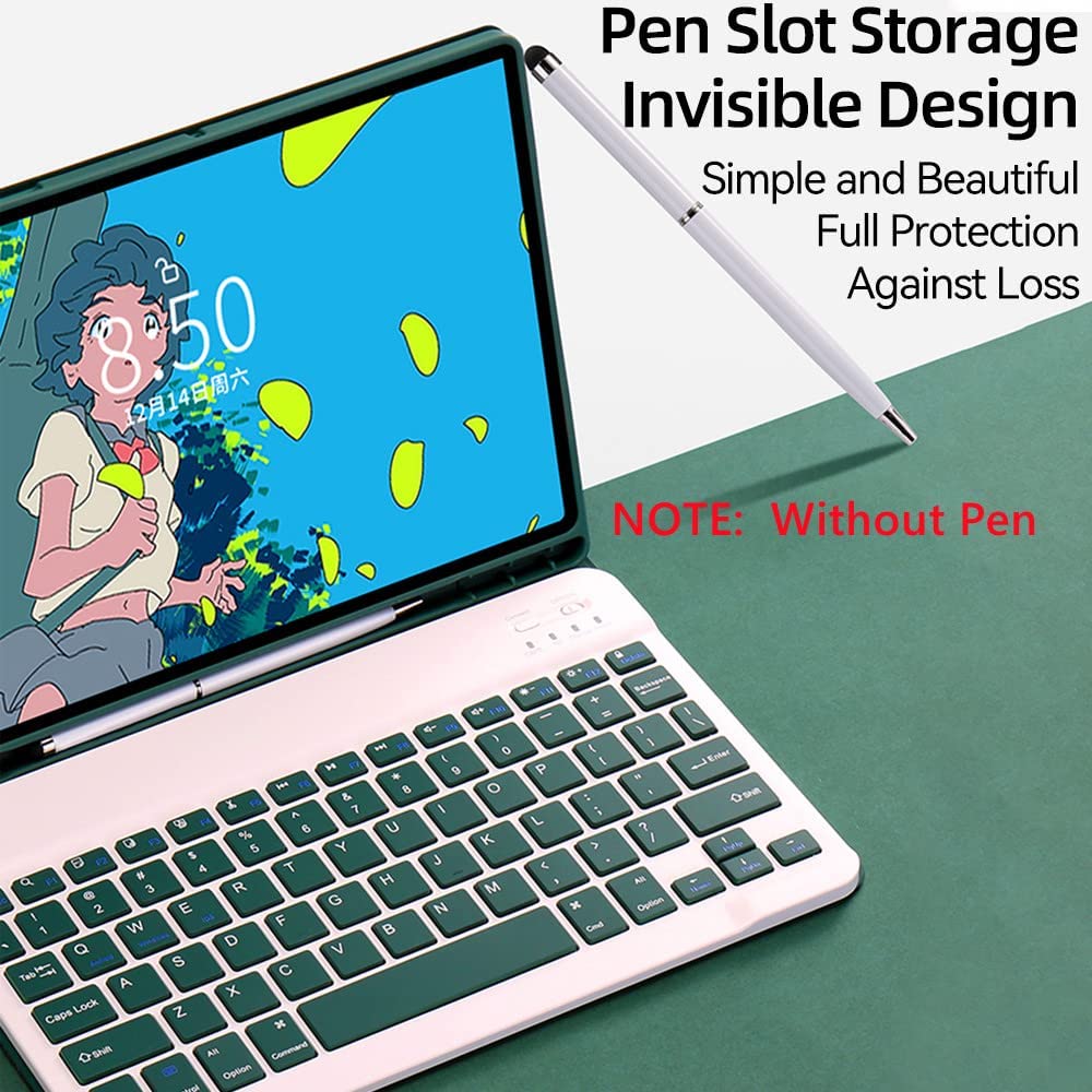 Teal Detachable Magnetic Keyboard Case with S Pen Holder K839