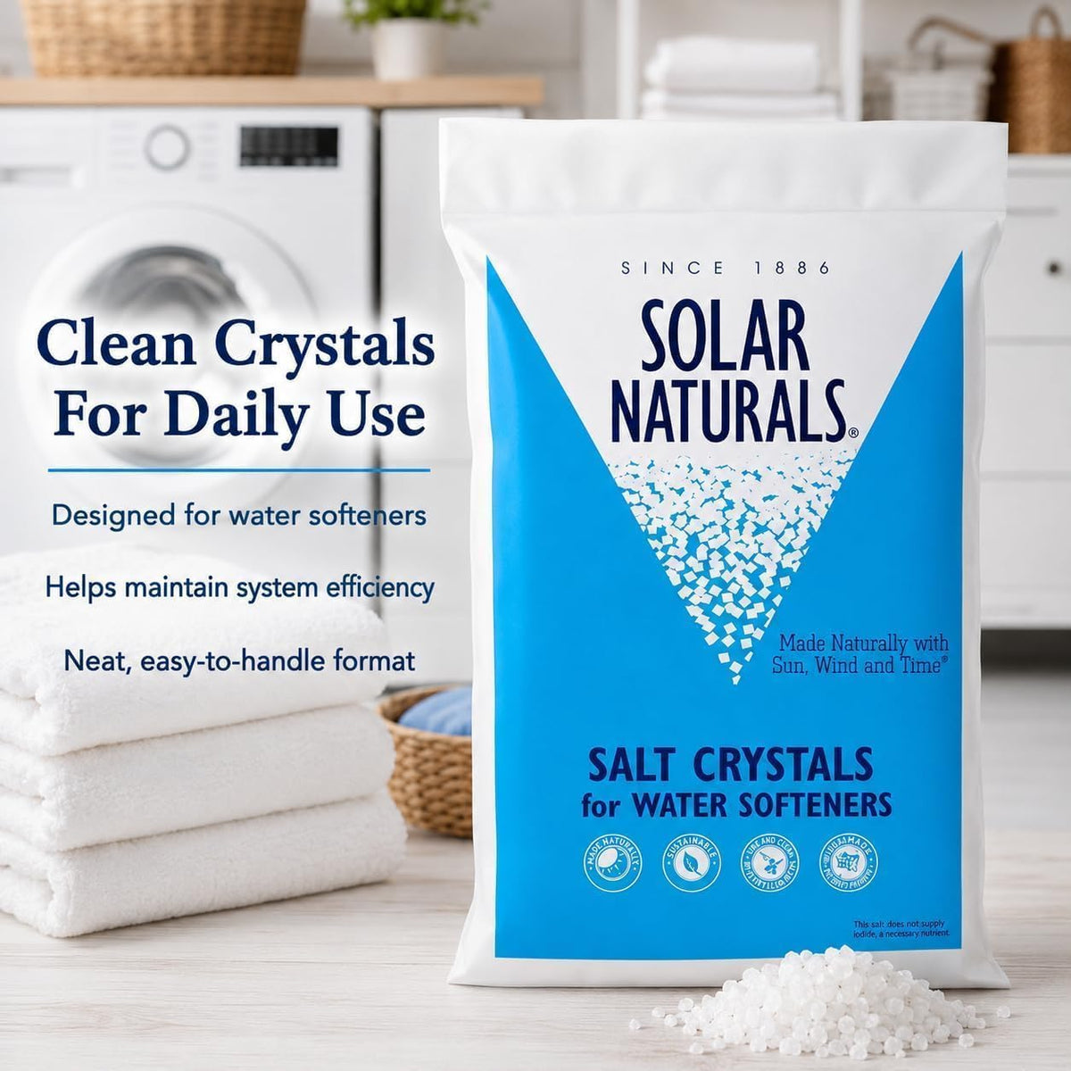 40 lb Solar Salt Crystals L317