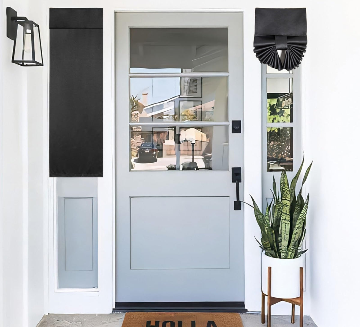 Blackout Tie Up Door Curtain 1 Panel B35540