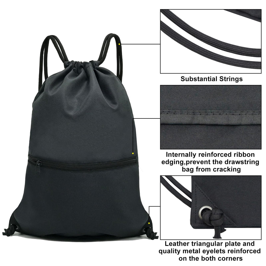 Drawstring Backpack Bag Sport Gym Sackpack T133