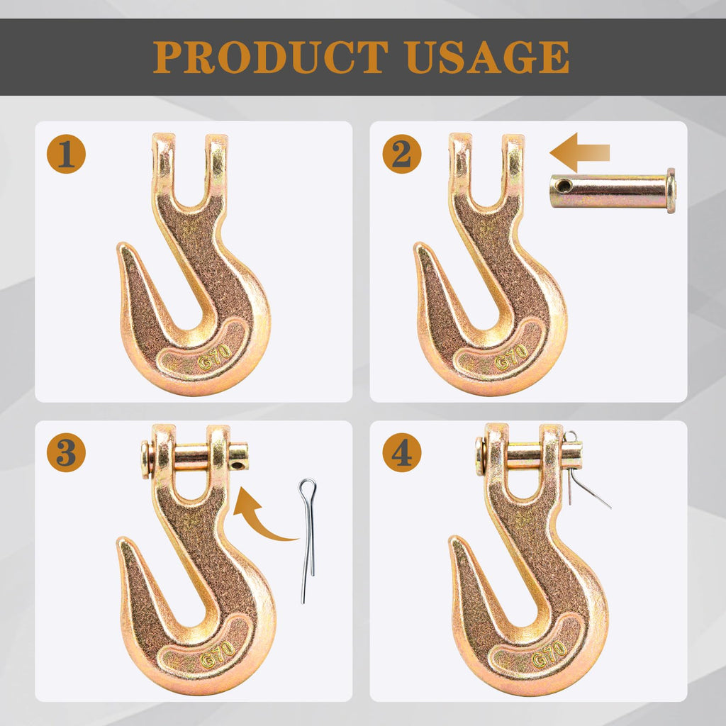 3/8 Chain Hook Heavy Duty 4 Pack B16203