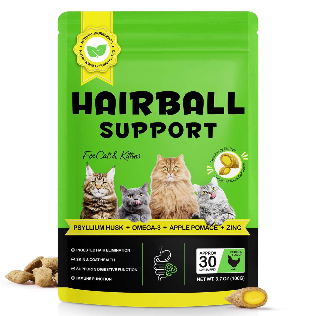 Chicken Omega-3 Fiber Supplement for Cats B174