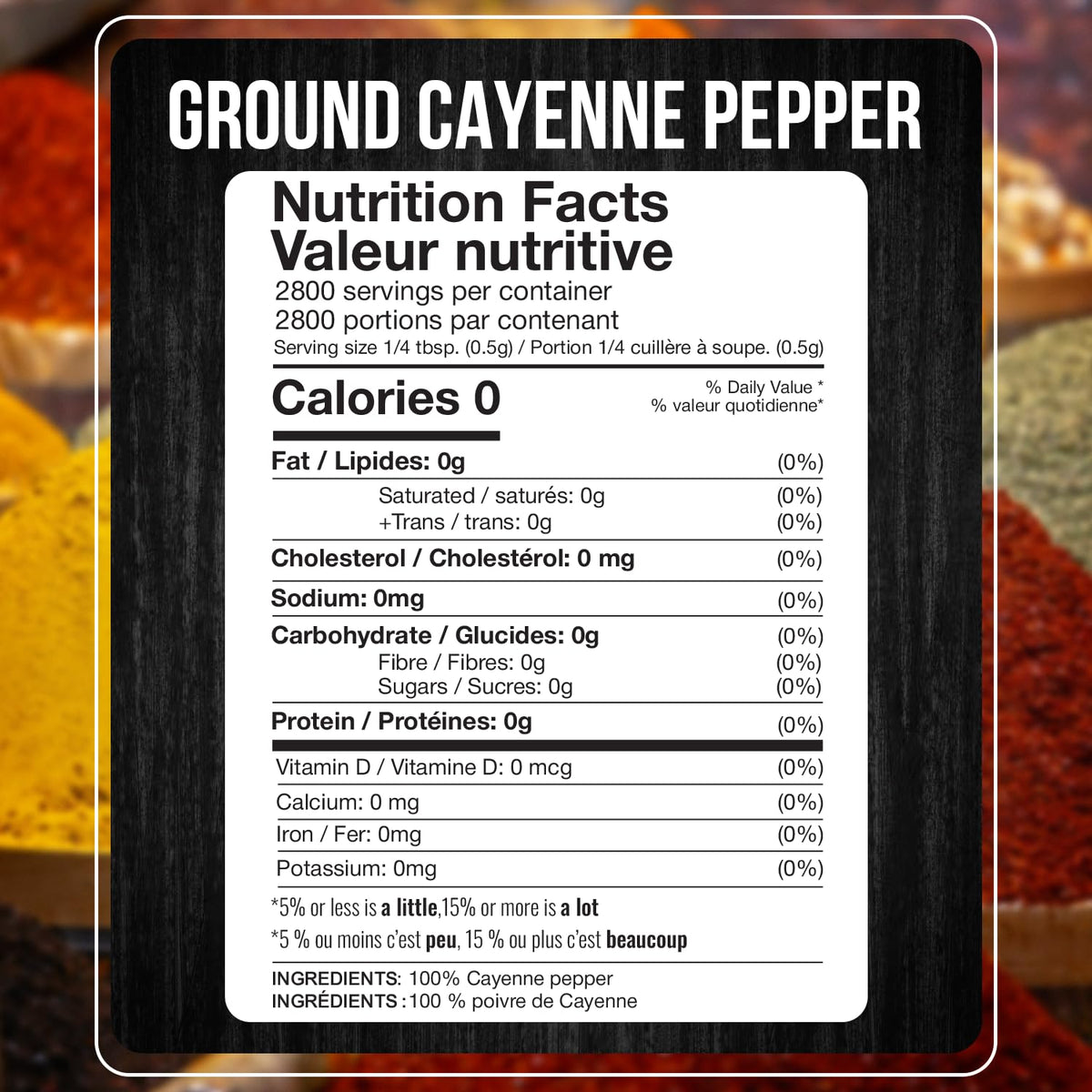 Cayenne Pepper Powder 5 LB Red Pepper Spice C762215