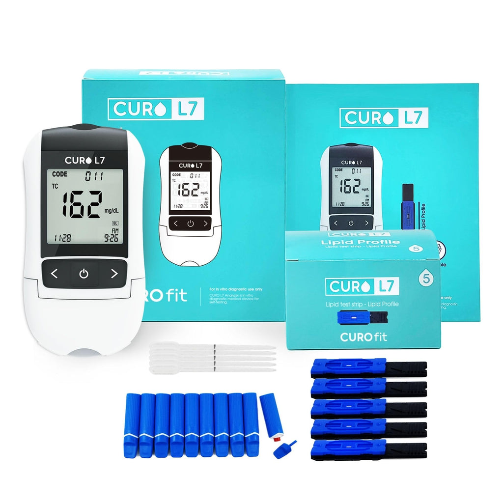 Blood Cholesterol Testing Kit with Test Strips and Lancets H32521