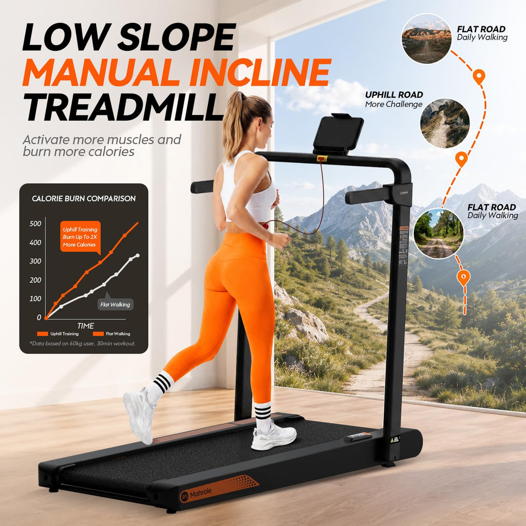 Foldable Treadmill with Vibration Plate G767548