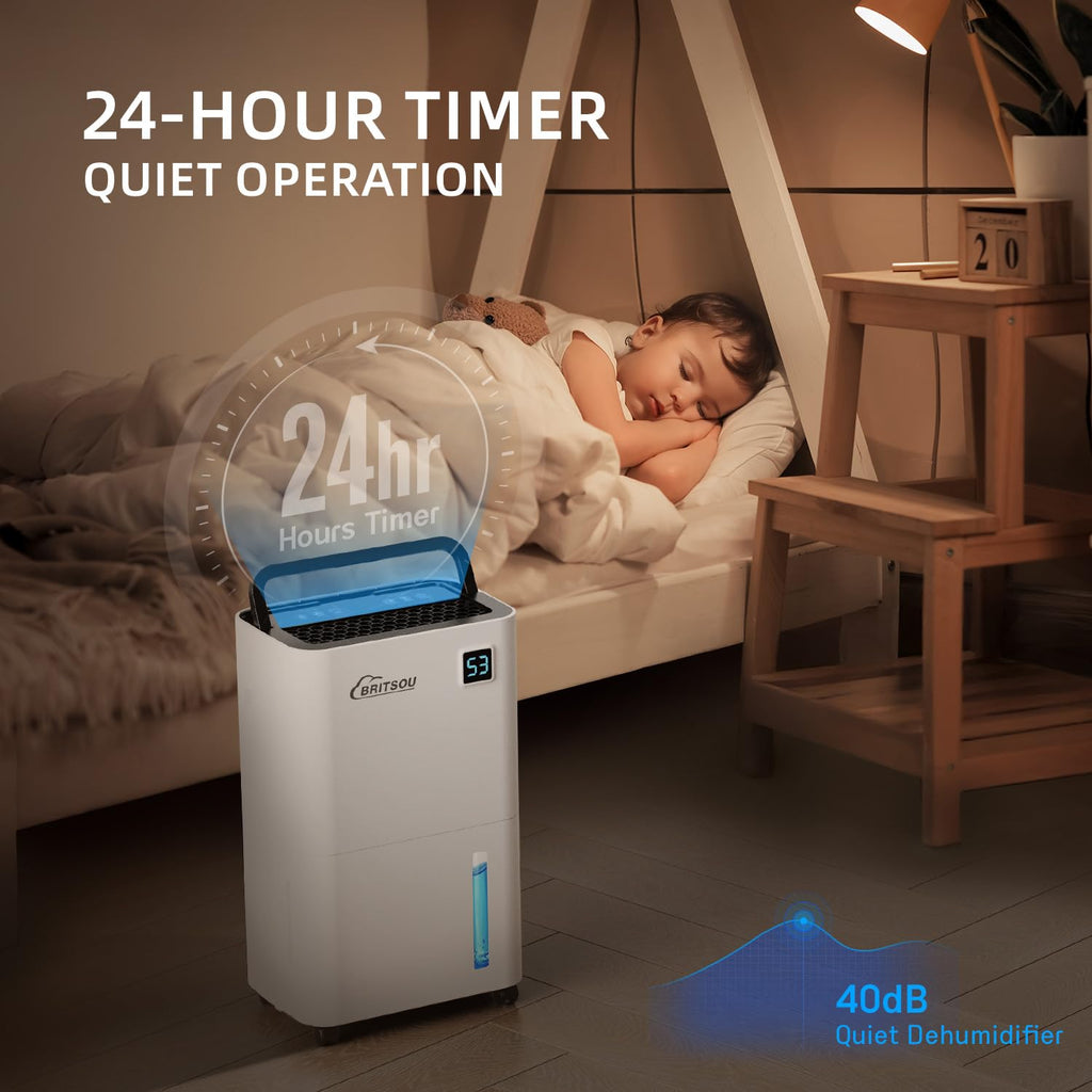 50 Pints Dehumidifier with Drain Hose U5997