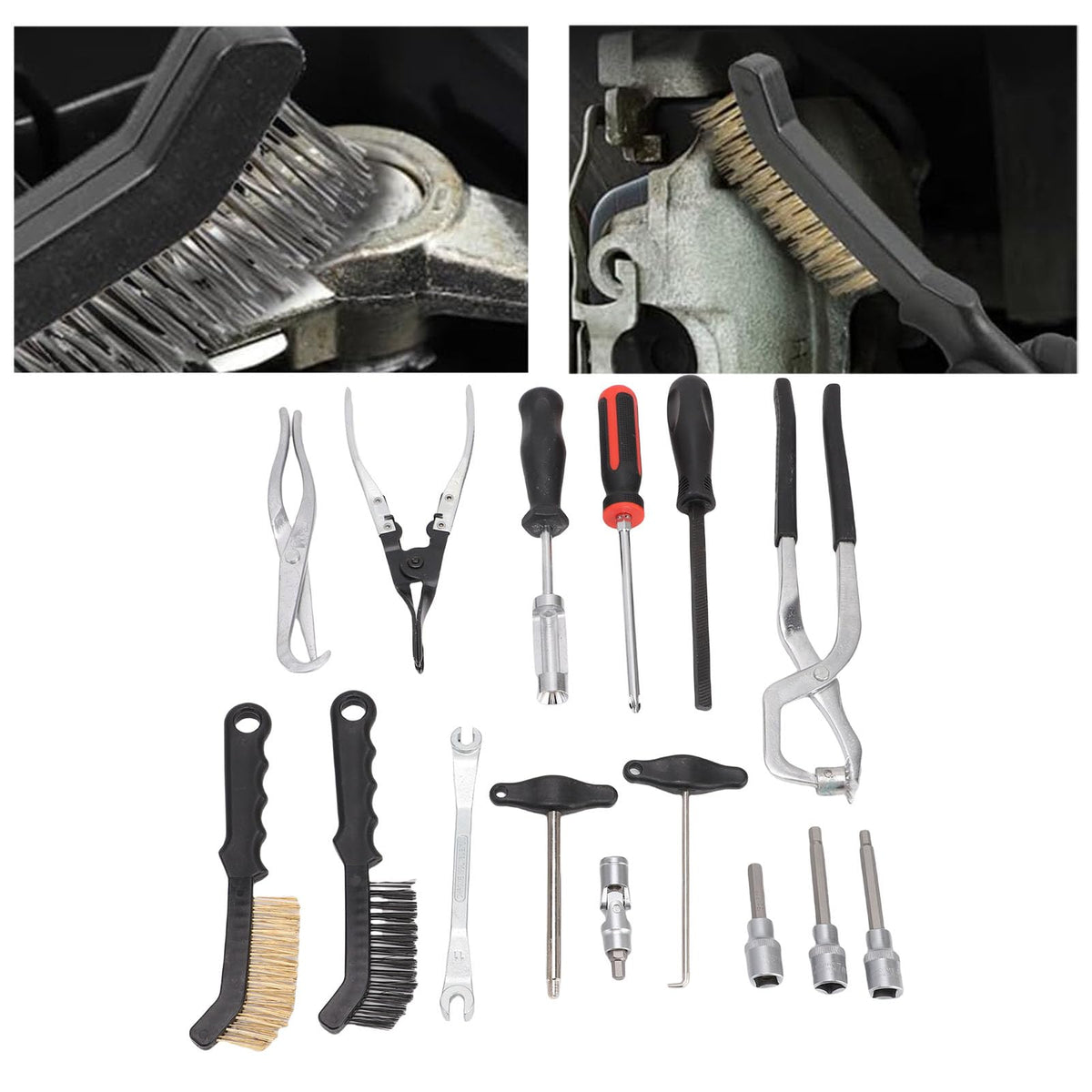 Brake Drum and Disc Tool Kit with Spring Pliers U95555