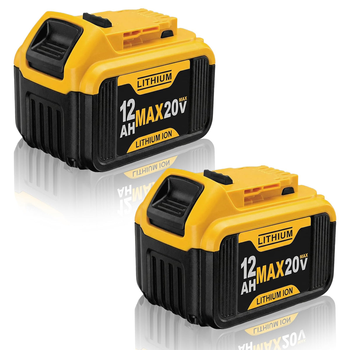 2-Pack 12Ah Rechargeable Li-ion Battery C5261