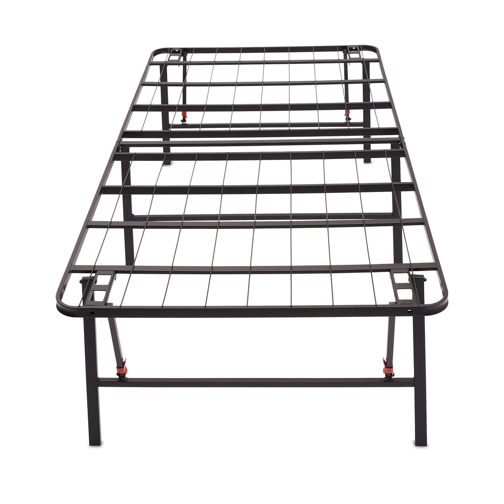 Foldable Metal Platform Bed Frame, 18 Inches High, Twin Size, Black R630141