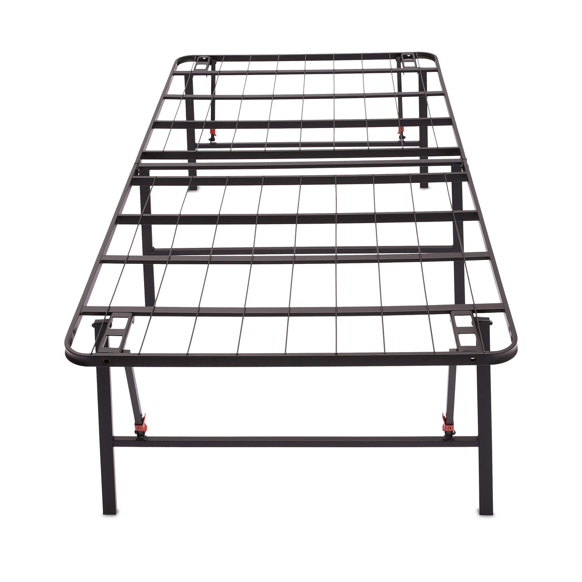 Foldable Metal Platform Bed Frame, 18 Inches High, Twin Size, Black R630141