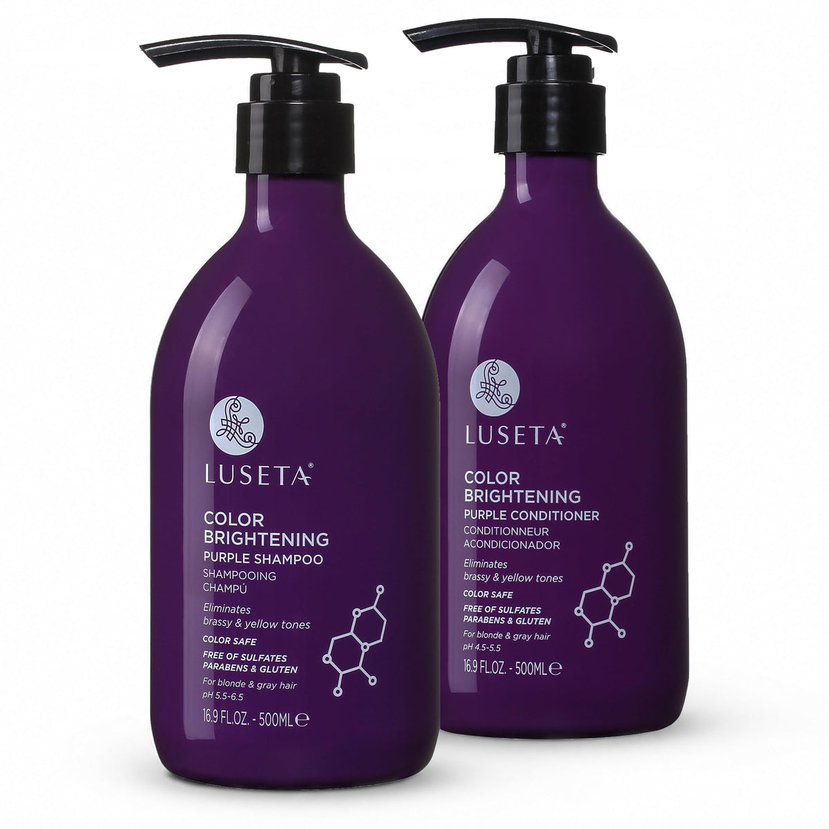 Purple Shampoo and Conditioner Set 16.9oz*2 M385126