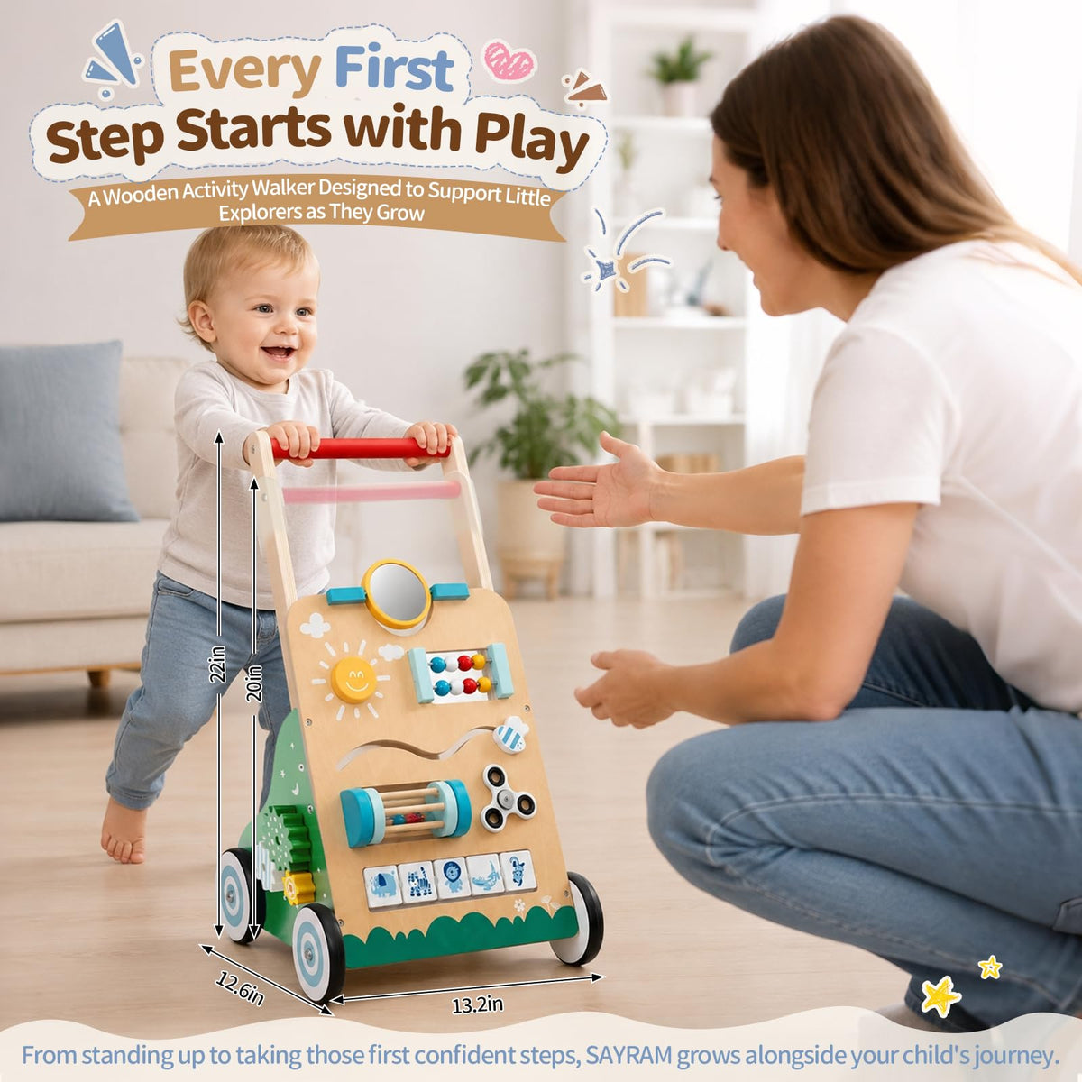 Wooden Baby Walker V962