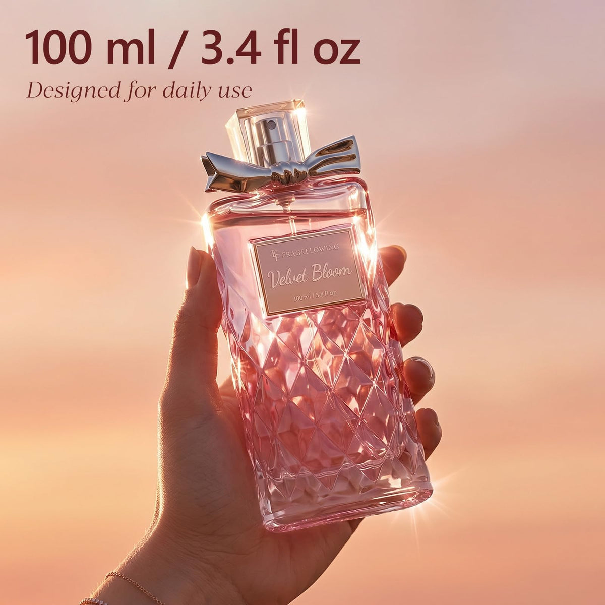 Alcohol-Free Long-Lasting Floral Perfume 3.4 fl oz Q621666