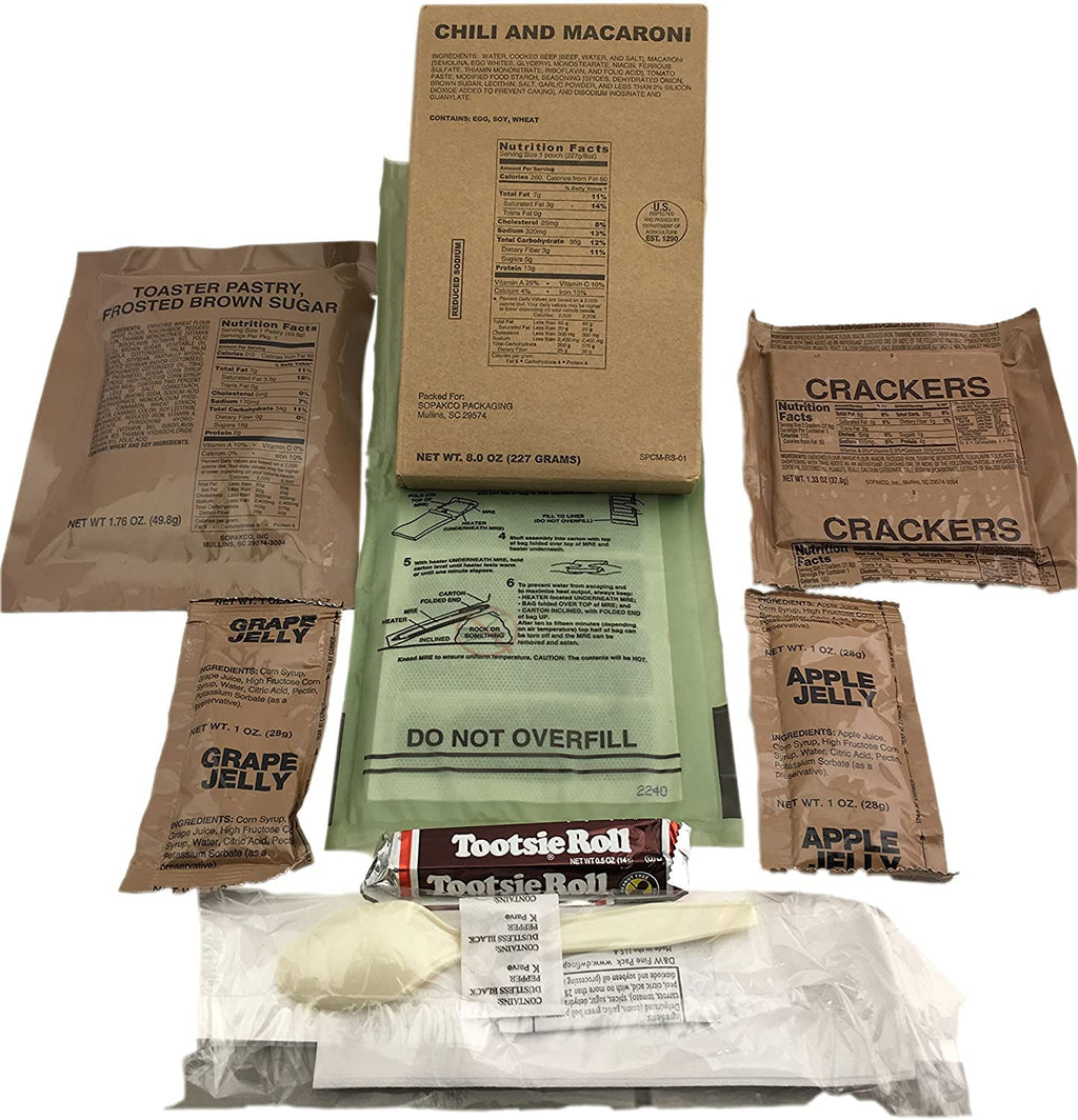 Case of 12 Military MREs B-Menu I335366
