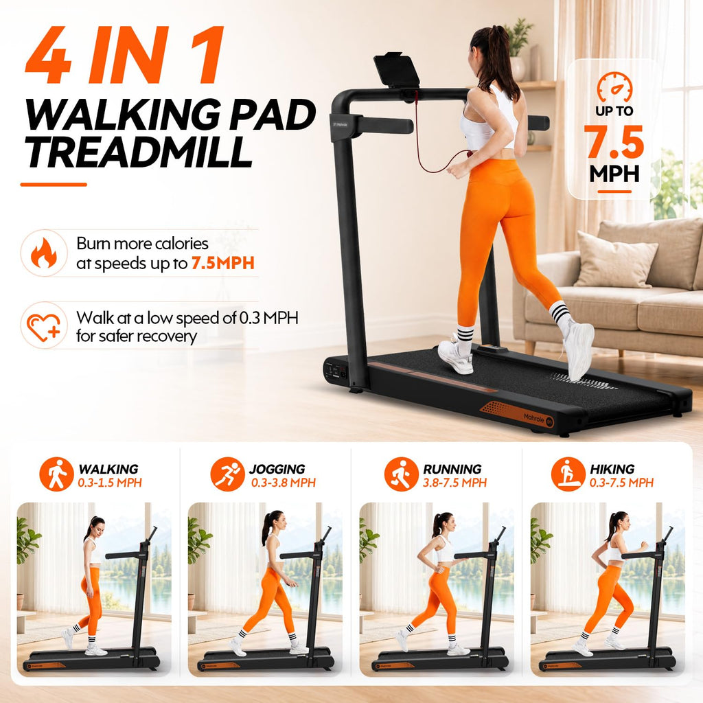 Foldable Treadmill with Vibration Plate G767548
