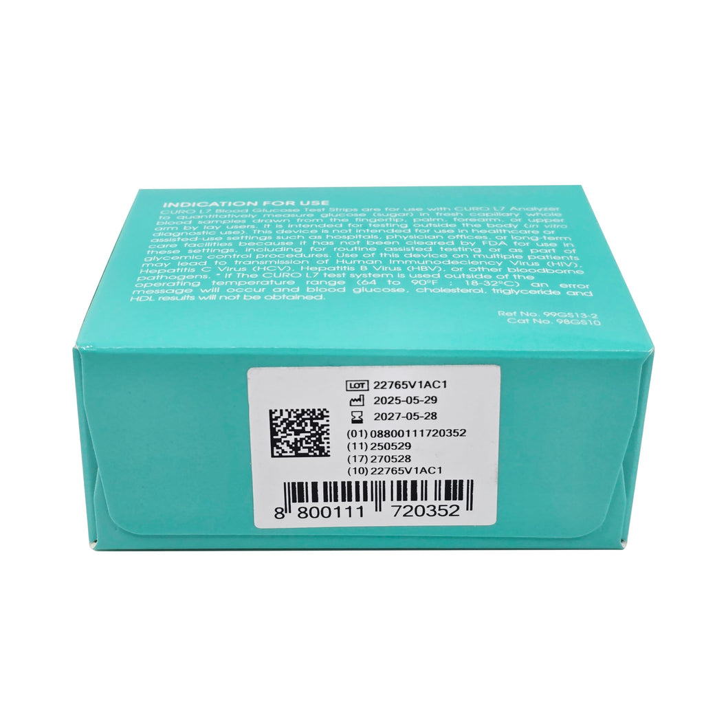 Glucose Test Strips, 100 Count, No Coding V1807