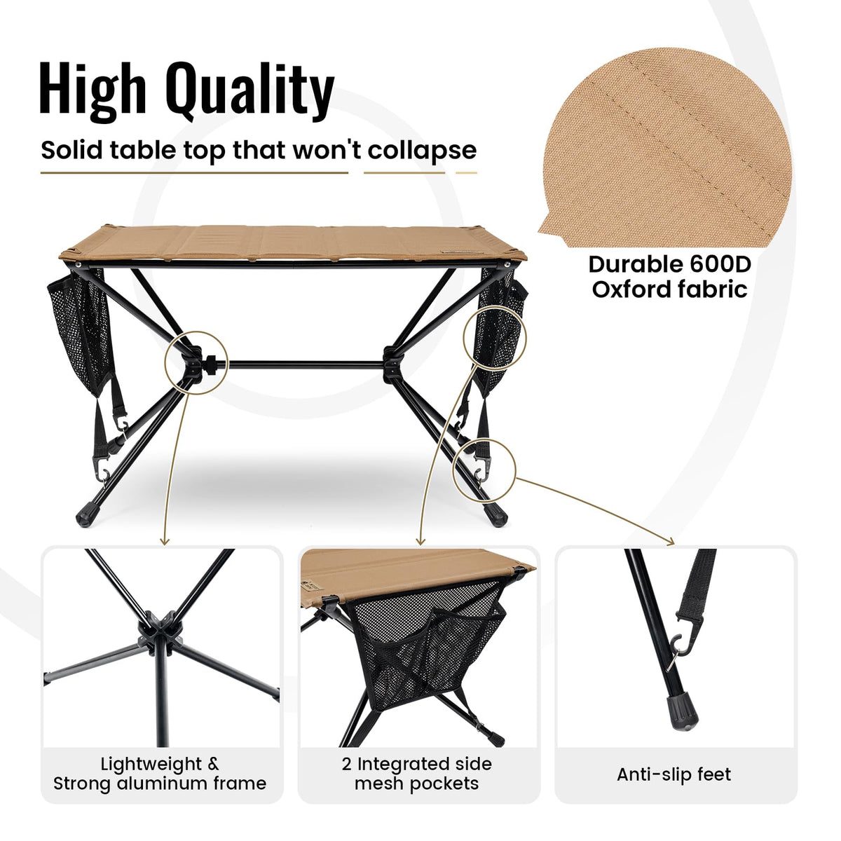 Ultralight Foldable Camping Table 2.4 lbs C511