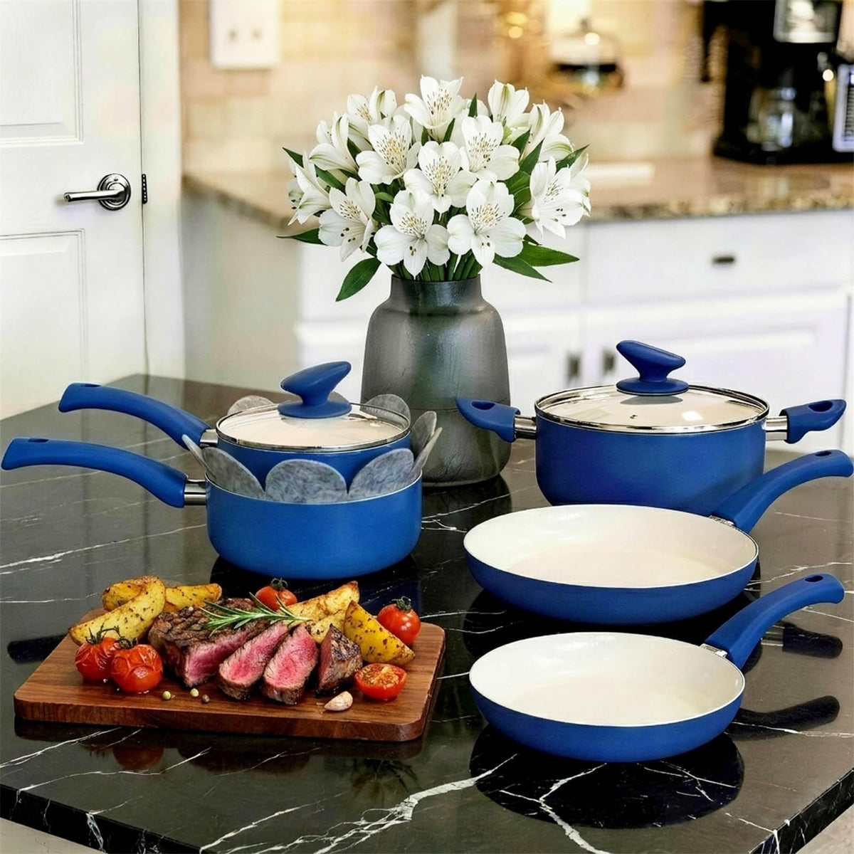 Ceramic Nonstick 12 Piece Cookware Set H59788