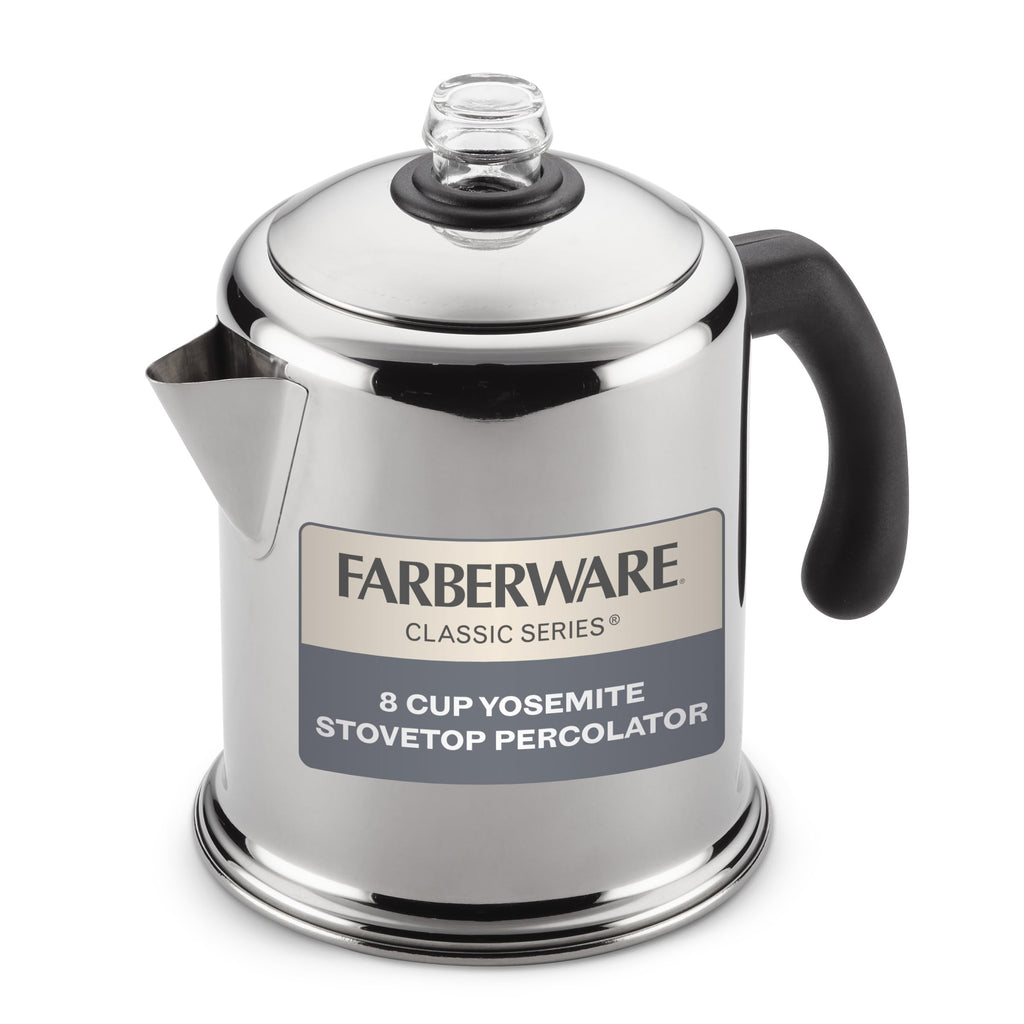 Stainless Steel 8-Cup Coffee Percolator P45830