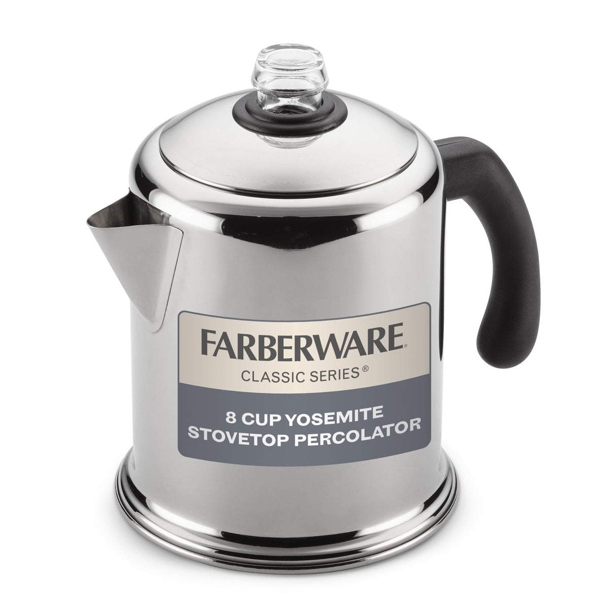 Stainless Steel 8-Cup Coffee Percolator P45830