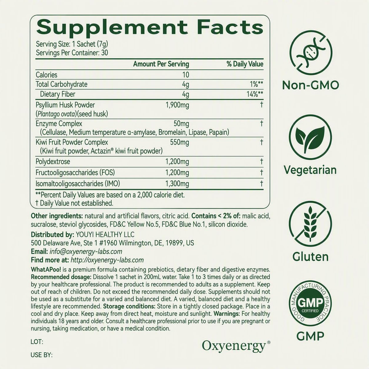 Organic Psyllium Husk Powder 30 Packets C336728