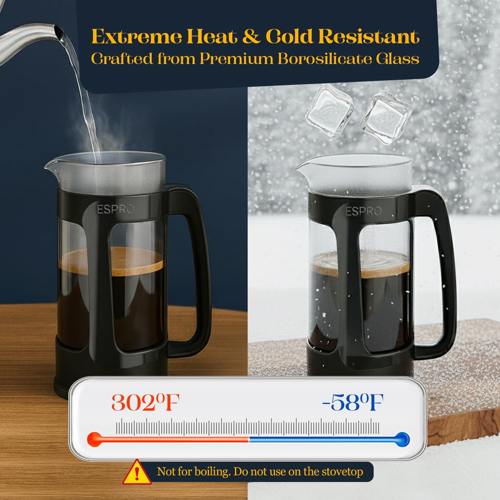 Black 17oz French Press Coffee Maker B77992