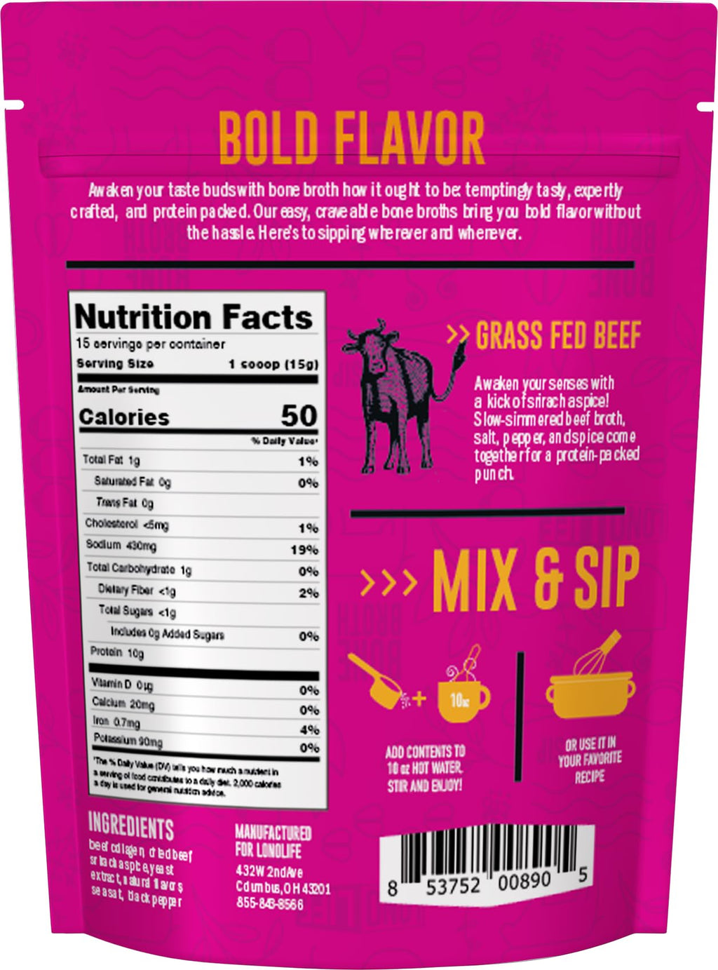Beef Bone Broth Powder Mix S18658