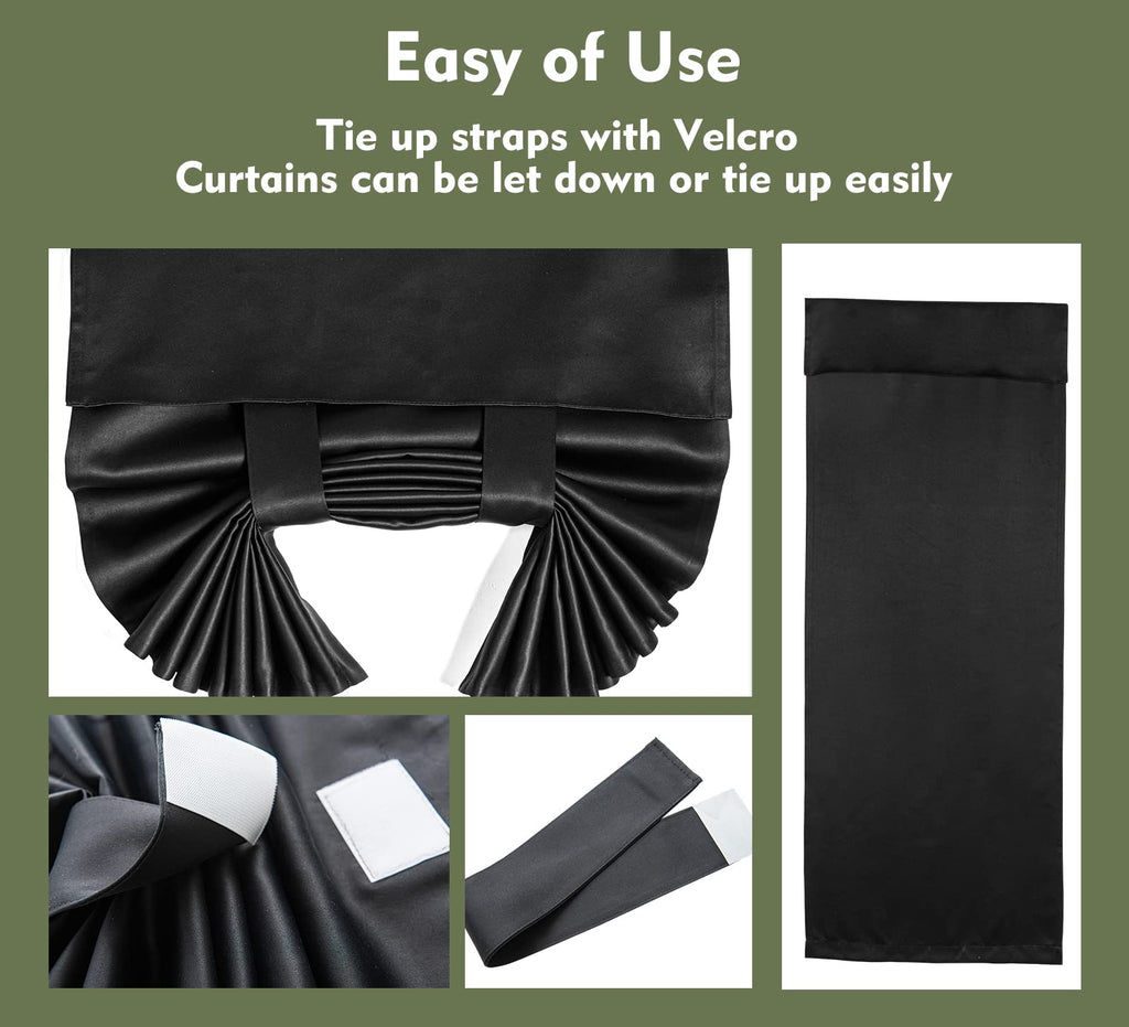 Blackout Tie Up Door Curtain 1 Panel B35540