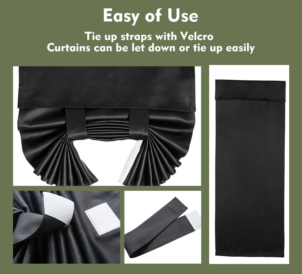 Blackout Tie Up Door Curtain 1 Panel B35540