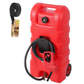 15 Gallon Portable Gas Fuel Tank Container with Pump and Hose W83692